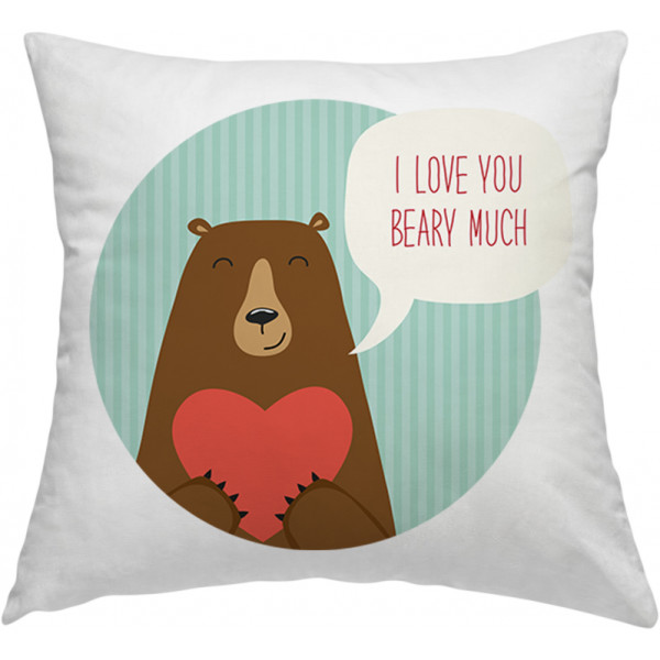 Poszewka na poduszkę "Beary much"