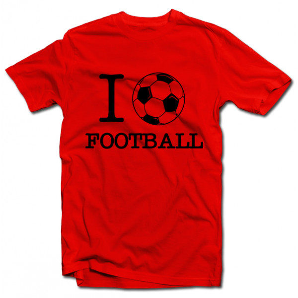 T-särk "I love football"