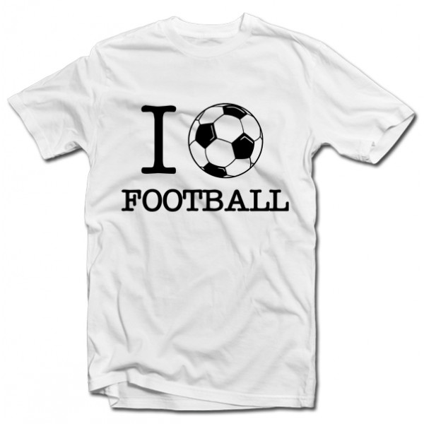T-särk "I love football"
