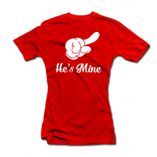 Naiste T-särk „He's mine“