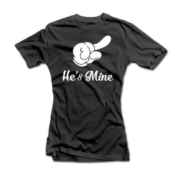 Naiste T-särk „He's mine“