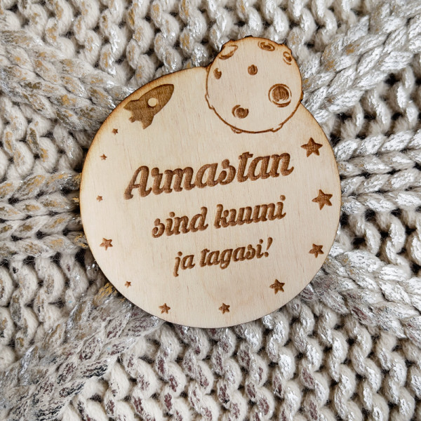 Magnet "Armastan sind Kuuni ja tagasi"