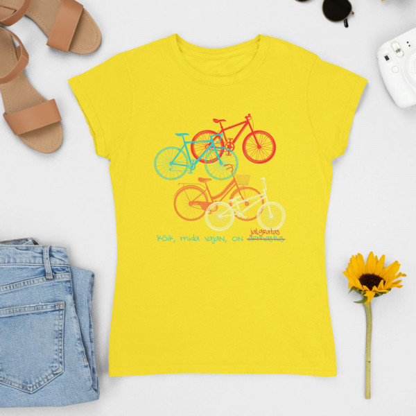 Naiste T-särk „Kõik, mida vajan, on jalgratas“