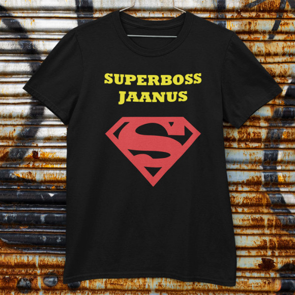 T-särk "Superboss" soovitud nimega
