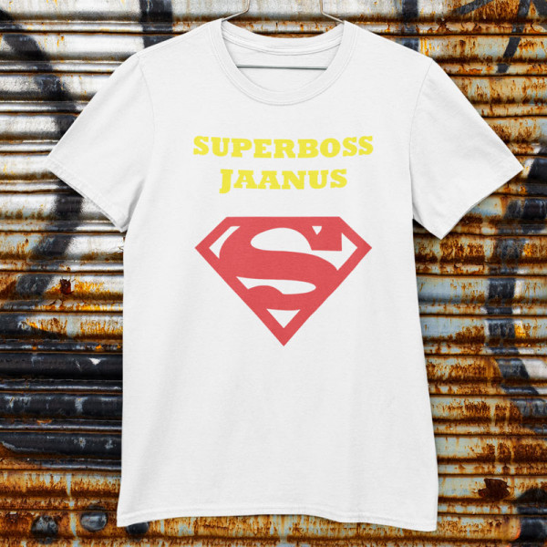 T-särk "Superboss" soovitud nimega