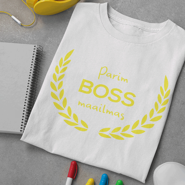 T-särk "Parim boss maailmas"