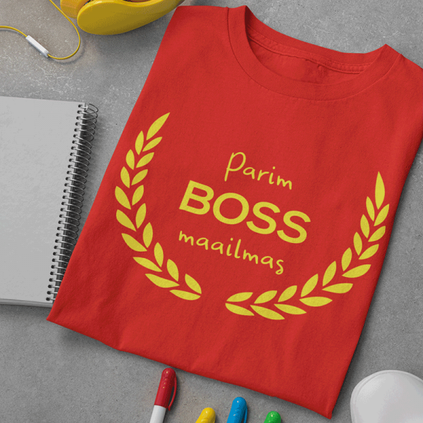 T-särk "Parim boss maailmas"