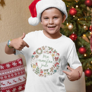 Laste T-särk „Ma armastan jõule“