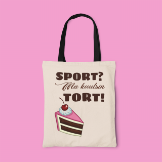 Riidest kott „Sport - tort“