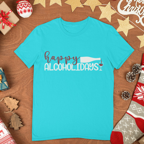 T-särk "Happy alcoholidays"