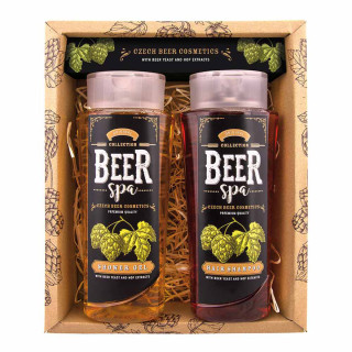 "BEER SPA" õllekosmeetikakomplekt - dušigeel (250ml) ja šampoon (250ml)