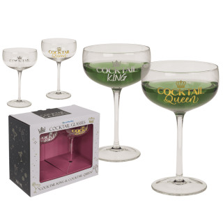 Kokteiliklaaside komplekt "Cocktail King & Queen" Kokteiliklaaside komplekt "Cocktail King & Queen"