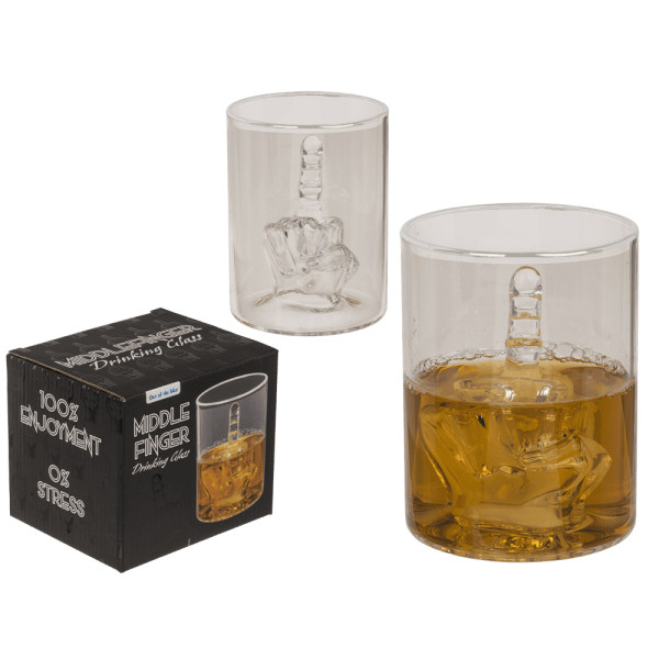 Viskiklaas „Middle Finger“, 350 ml