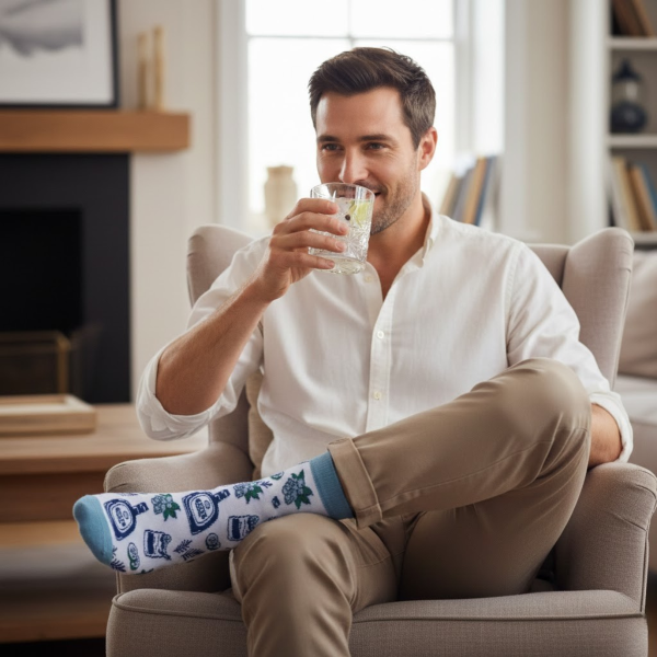 Kinkekomplekt "Drinks" (klaas + sokid)