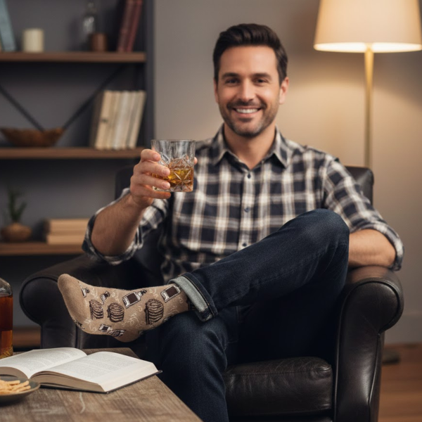 Kinkekomplekt "Drinks" (klaas + sokid)