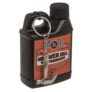 Universaalne dušigeel meestele "Motor Oil" (260 ml) + võtmehoidja