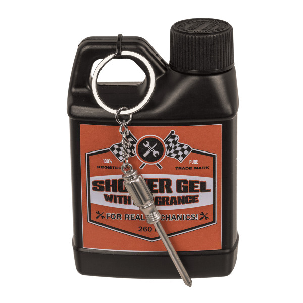 Universaalne dušigeel meestele "Motor Oil" (260 ml) + võtmehoidja Universaalne dušigeel meestele "Motor Oil" (260 ml) + võtmehoidja