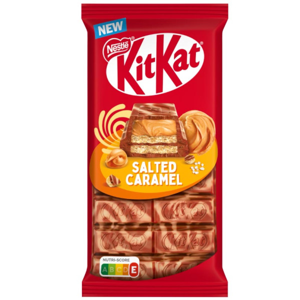 "KIT KAT" piimašokolaad soolakaramelli täidisega, 99 g "KIT KAT" piimašokolaad soolakaramelli täidisega, 99 g