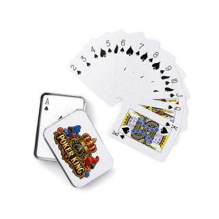 Mängukaardid metallkarbis „Poker King“
