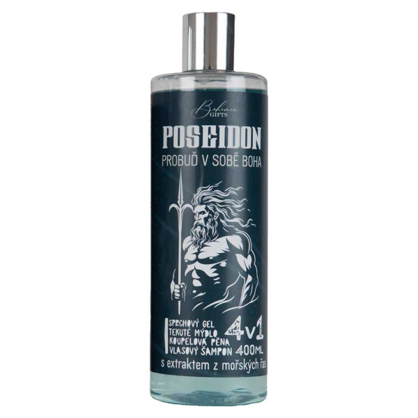 Meeste dušigeel, šampoon, vaht ja seep 4in1 "Poseidon" (400ml)