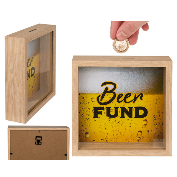 Puidust hoiukarp - raam "Beer fund" 