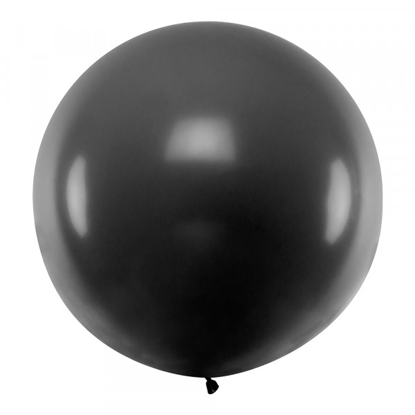 XXL ümmargune must õhupall (1 meeter)