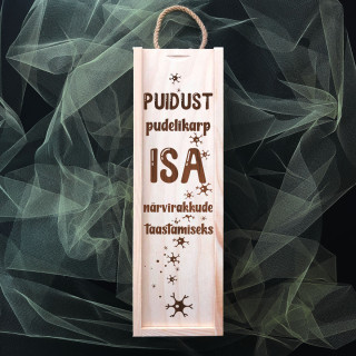 Puidust pudelikarp "Isa närvidele"