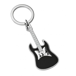 Metallist võtmehoidja "Must kitarr" (lisatasu eest graveerimise võimalus)