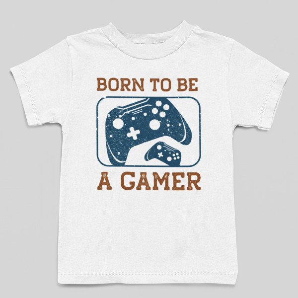 Laste T-särk "Born to be a gamer"