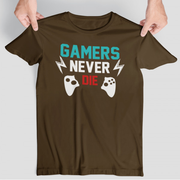 T-särk "Gamers never die"