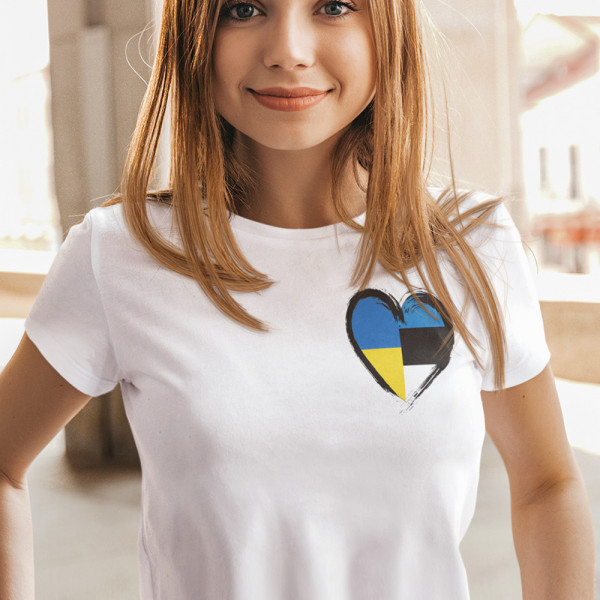 Naiste T-särk "Kaks riiki - üks süda" 