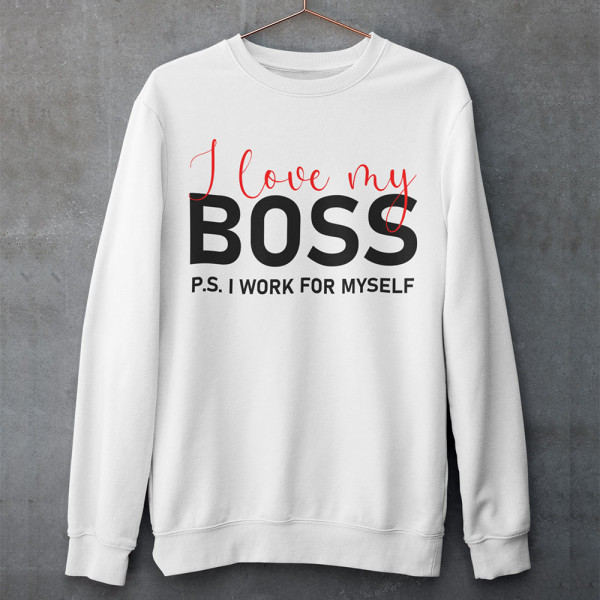 Džemper "I love my Boss"