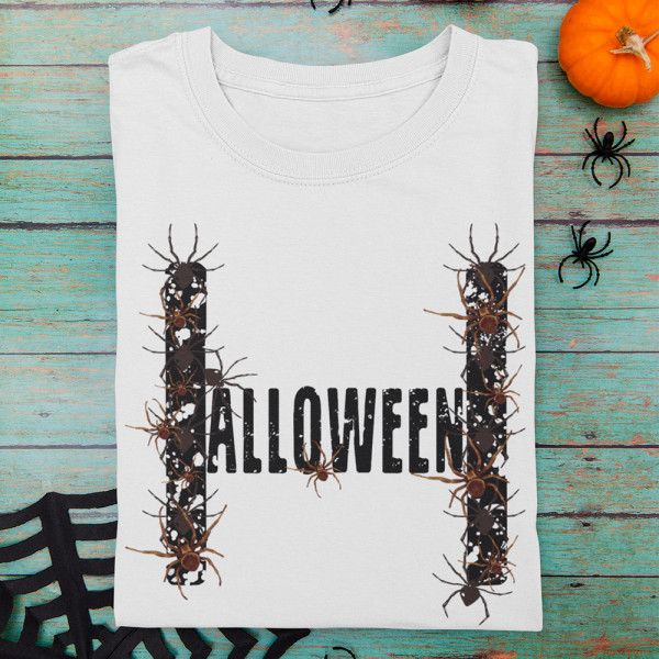 T-särk "Halloween and spiders"