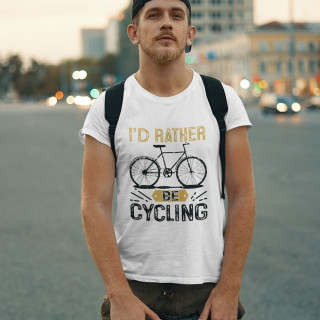 T-särk "I'd rather be cycling"