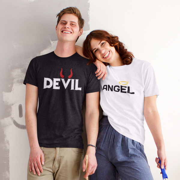 T-särkide komplekt "Angel and Devil"