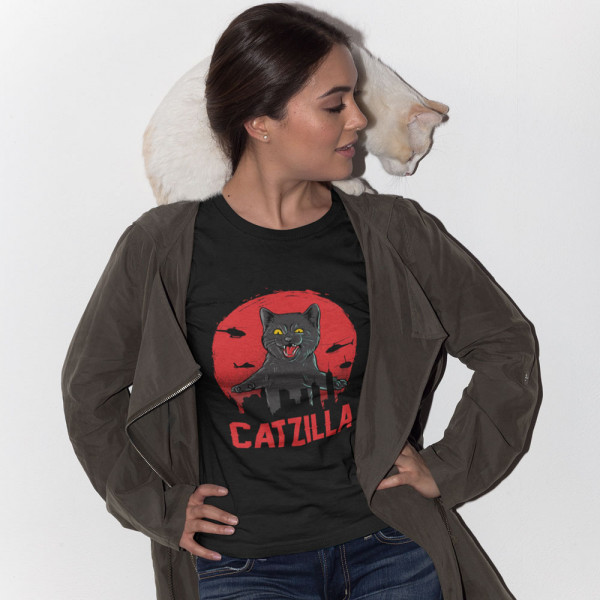 Naiste T-särk "Catzilla"