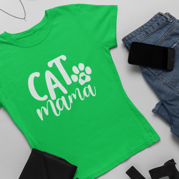 Naiste T-särk "Cat mama"
