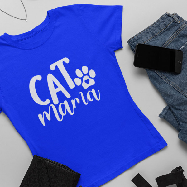 Naiste T-särk "Cat mama"