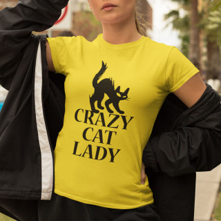 Naiste T-särk "Crazy cat lady"