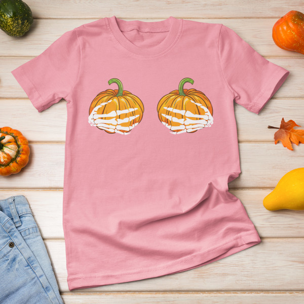 Naiste T-särk "Pumpkin hands"
