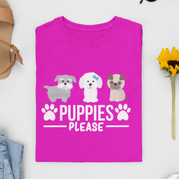 Naiste T-särk "Puppies"