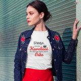 Naiste T-särk "Täitsa lõpp, kui oled kuninganna" soovitud nimega