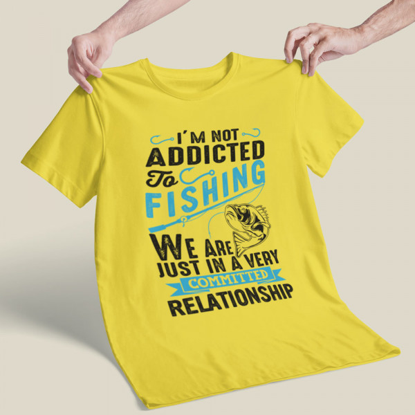 T-särk "Addicted to fishing"