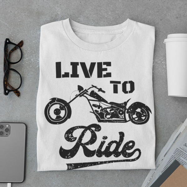 T-särk „Live to ride“
