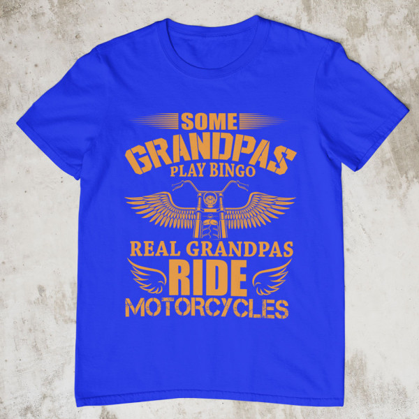 T-särk „Real Grandpas ride motorcycles“