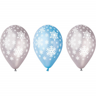 Premium õhupallid "Snowflake" (5 tk)