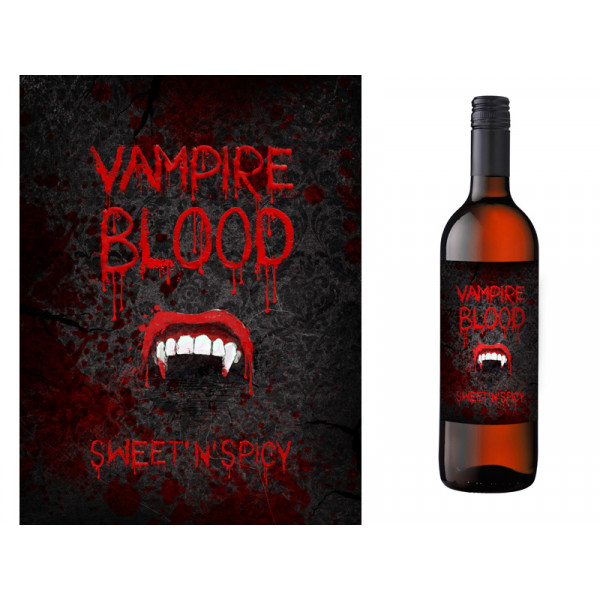 Pudelisilt "Vampire Blood" (10 tk)