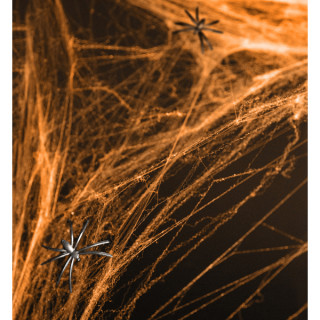 Ämblikuvõrk koos ämblikutega, oranž (60g.)