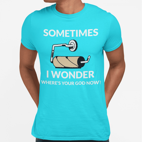 T-särk "Sometimes I wonder"