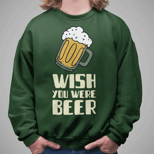 Pusa "Wish you were beer" (ilma kapuutsita) 